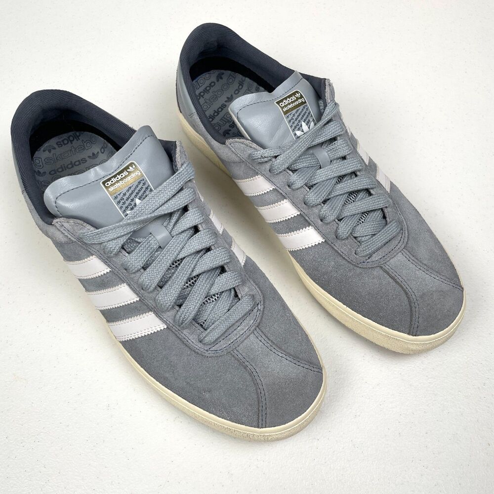 Adidas Lo Pro Skateboarding Sneakers Mens 11 Gray Blue Suede‎ Streetwear 2009
